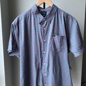 RVCA Short Sleeve Paisley Button-up